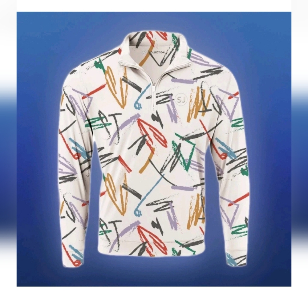 Swing Juice Golf Strokes Performance Top Men XXL Qtr Zip Pullover Pickleball Nwt